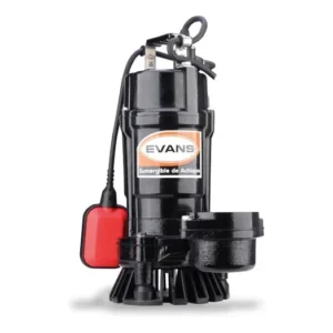 Bomba sumergible para agua sucia Evans – Bomba sumergible para agua sucia con flotador, 1 HP